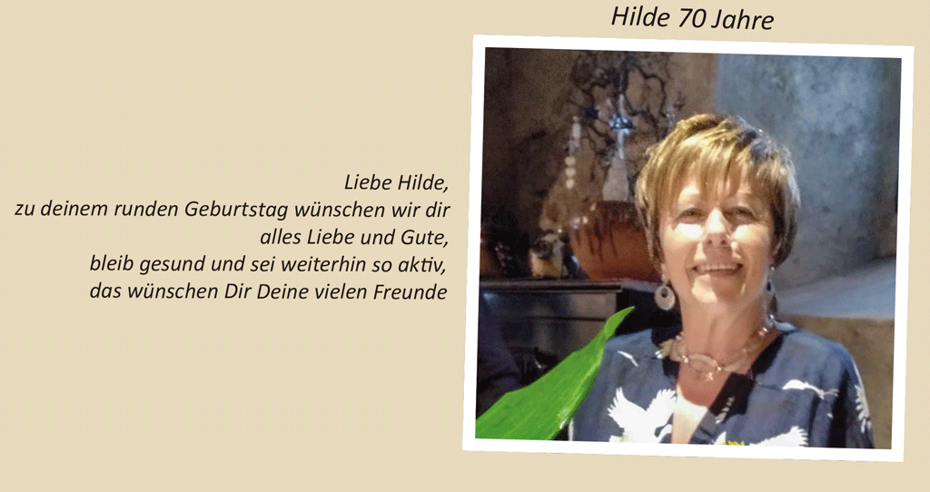 Hilde 70 Jahre