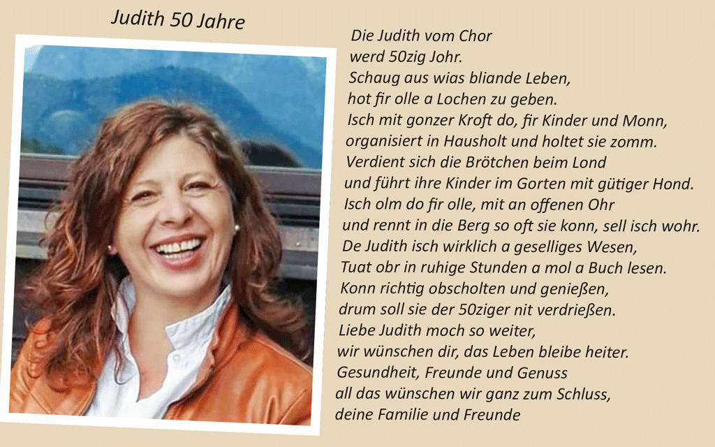 Judith Enz 50 Jahre