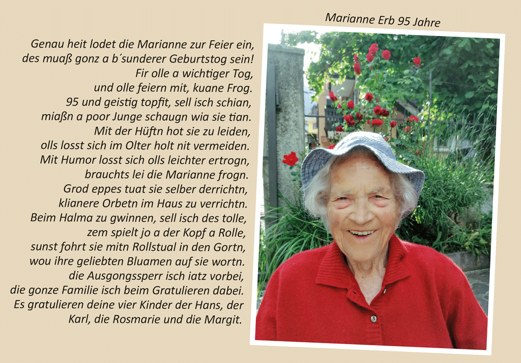 Marianne Erb 95 Jahre