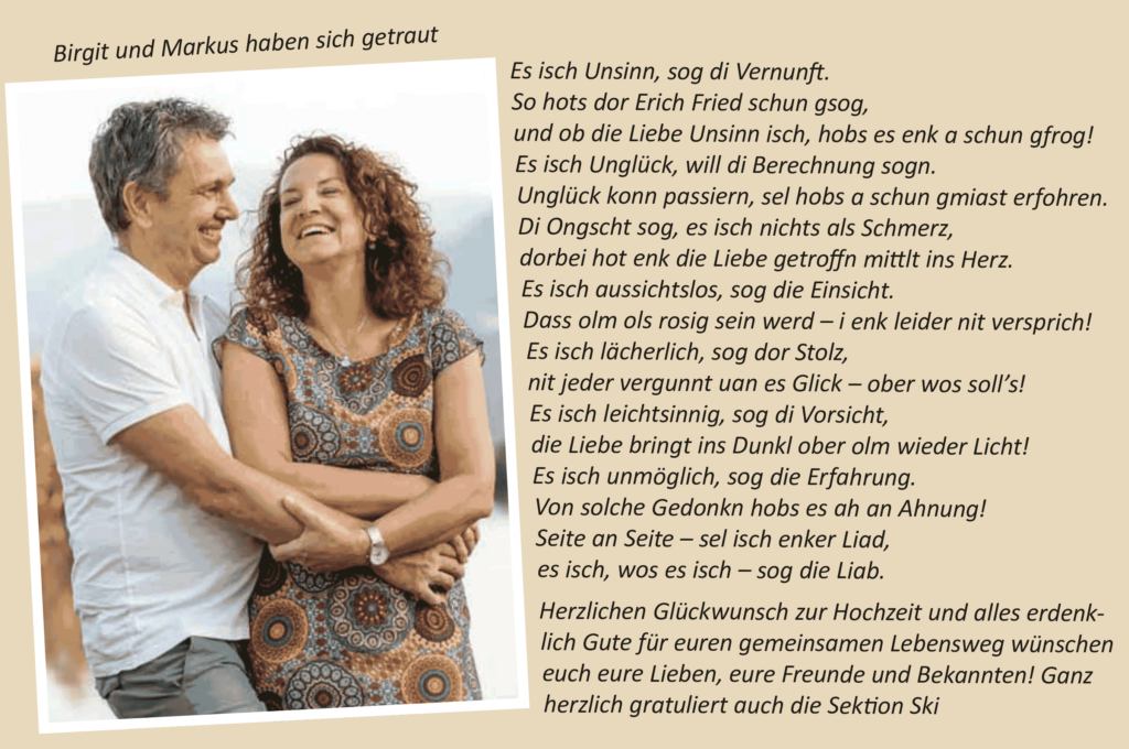Birgit und Markus haben sich getraut