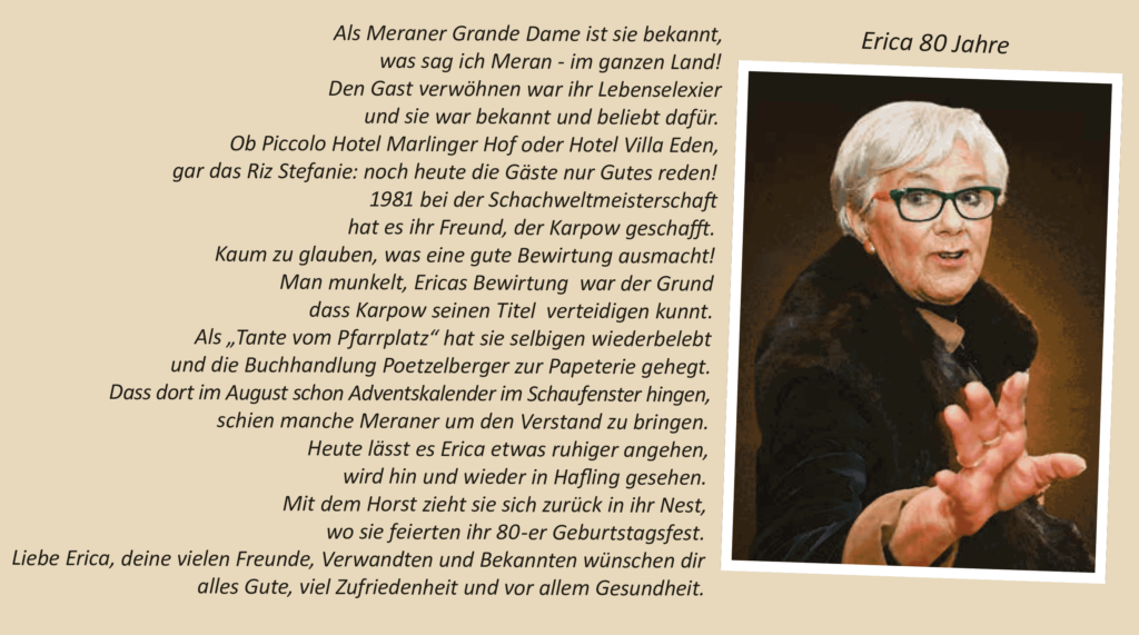 Erica 80 Jahre