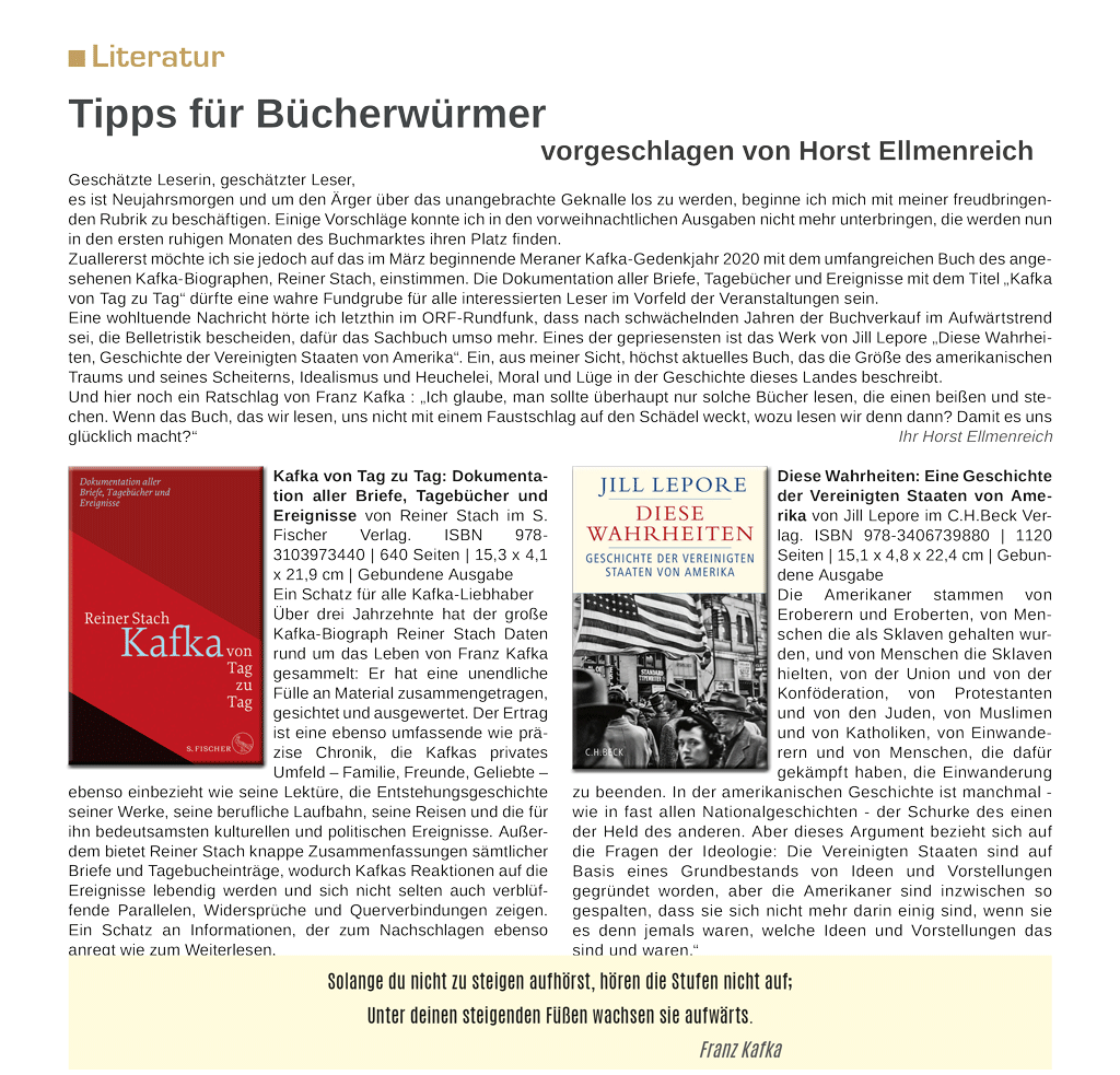Tipps für Bücherwürmer