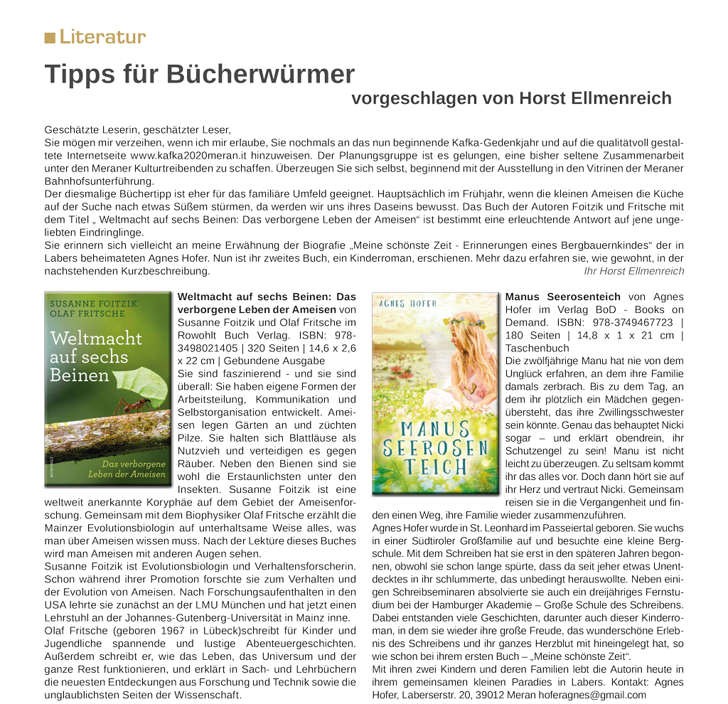 Tipps für Bücherwürmer
