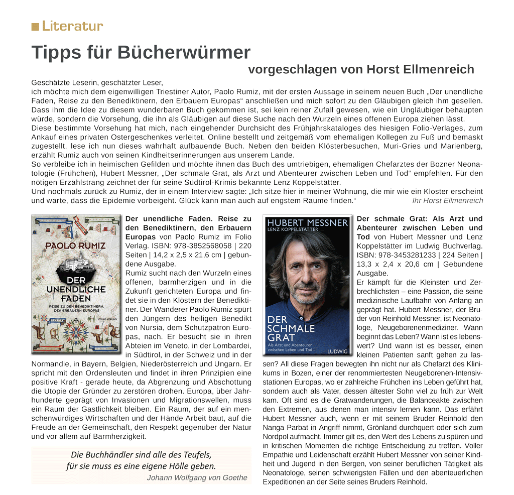 Tipps für Bücherwürmer