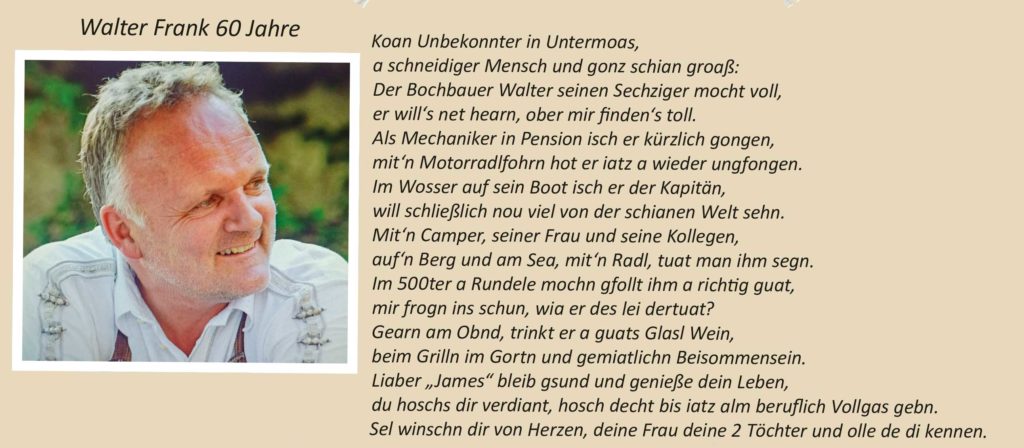 Walter Frank 60 Jahre